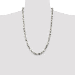 Sterling Silver 6mm Byzantine Chain - 4
