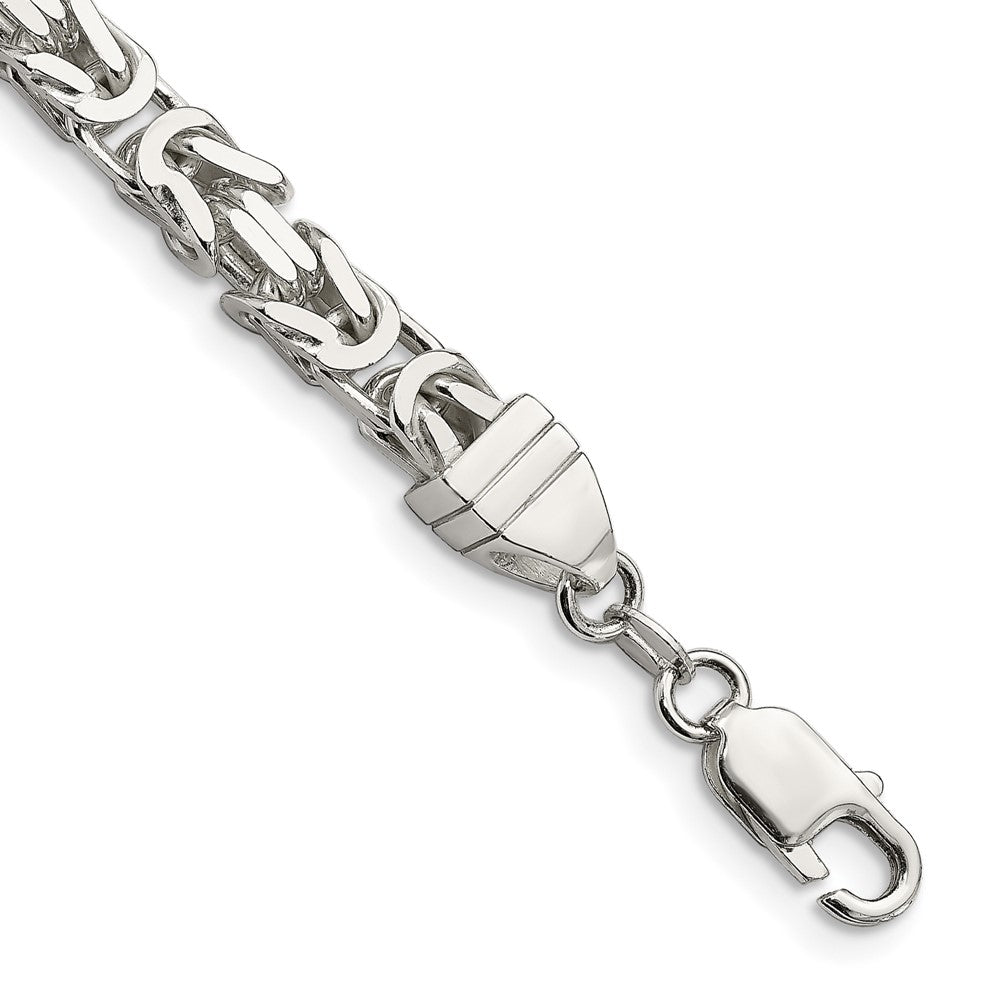 Sterling Silver 6mm Byzantine Chain - 2