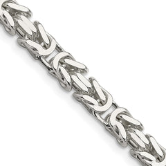 Sterling Silver 6mm Byzantine Chain - 4