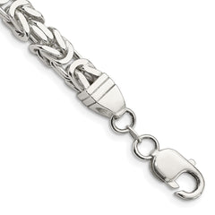 Sterling Silver 7.5mm Byzantine Chain - 2
