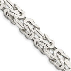 Sterling Silver 8.25mm Byzantine Chain - 2