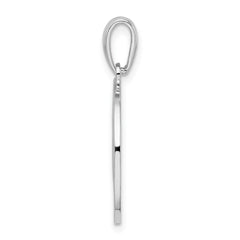 De-Ani Sterling Silver Rhodium-Plated Enameled Traverse City Michigan with Wine Pendant