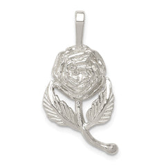Sterling Silver Rose Pendant - 2