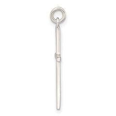 Sterling Silver Polished Cross Pendant - 7
