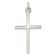 Sterling Silver Polished Cross Pendant - 7