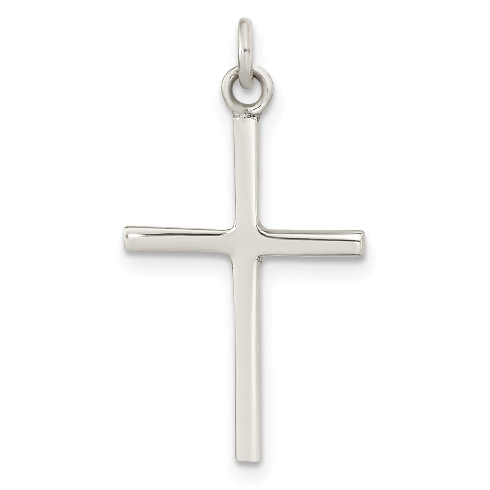 Sterling Silver Polished Cross Pendant - 41