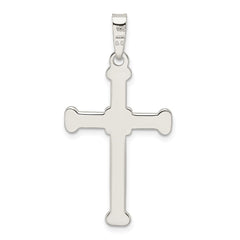 Sterling Silver Polished Cross Pendant - 8