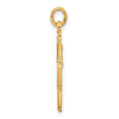Sterling Silver Gold-tone Polished Solid Miraculous Medal Pendant - 3