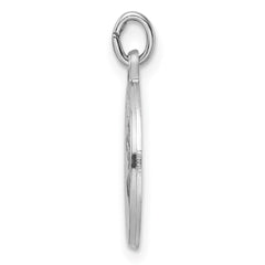 Sterling Silver Rhodium-plated Polished Solid 1st Holy Communion Pendant - 2