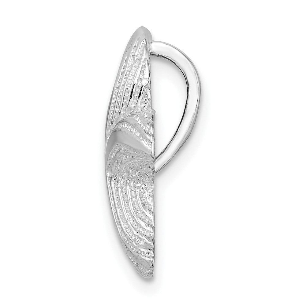 De-Ani Sterling Silver Rhodium-Plated Polished and Textured Starfish Slide - 2