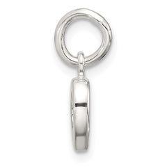 Sterling Silver Polished Open Heart Pendant