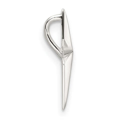 Sterling Silver E-Coating Cross Chain Slide