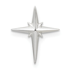 Sterling Silver E-Coating Cross Chain Slide