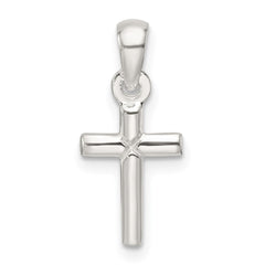 Sterling Silver Polished Cross Pendant - 2