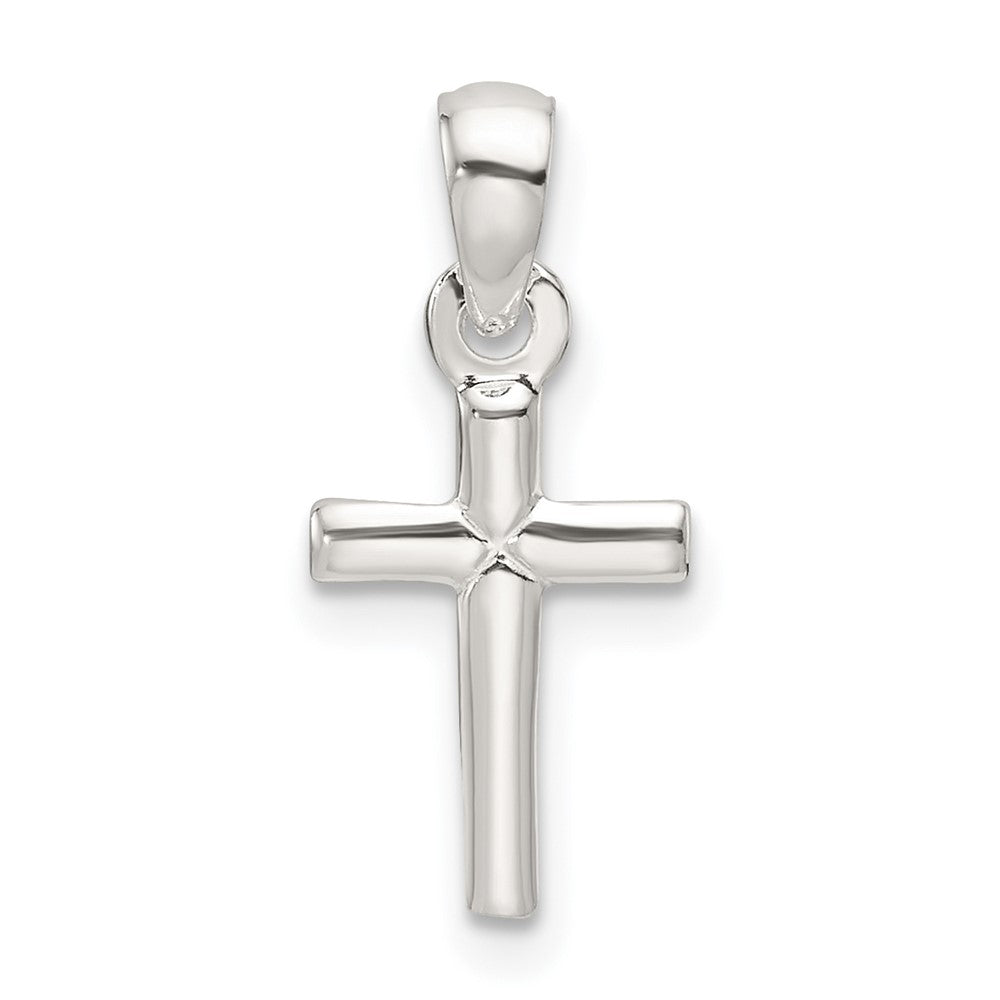Sterling Silver Polished Cross Pendant - 2