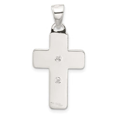 Sterling Silver Polished Crucifix Cross Pendant - 3