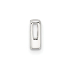 Sterling Silver E-coated Letter F Slide Charm