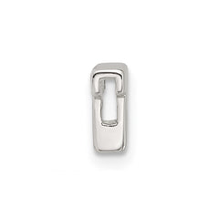Sterling Silver E-coated Letter T Slide Charm