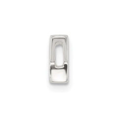 Sterling Silver E-coated Letter Y Slide Charm