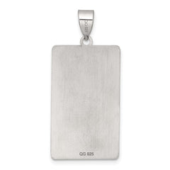 Sterling Silver The Emperor Tarot Card Pendant