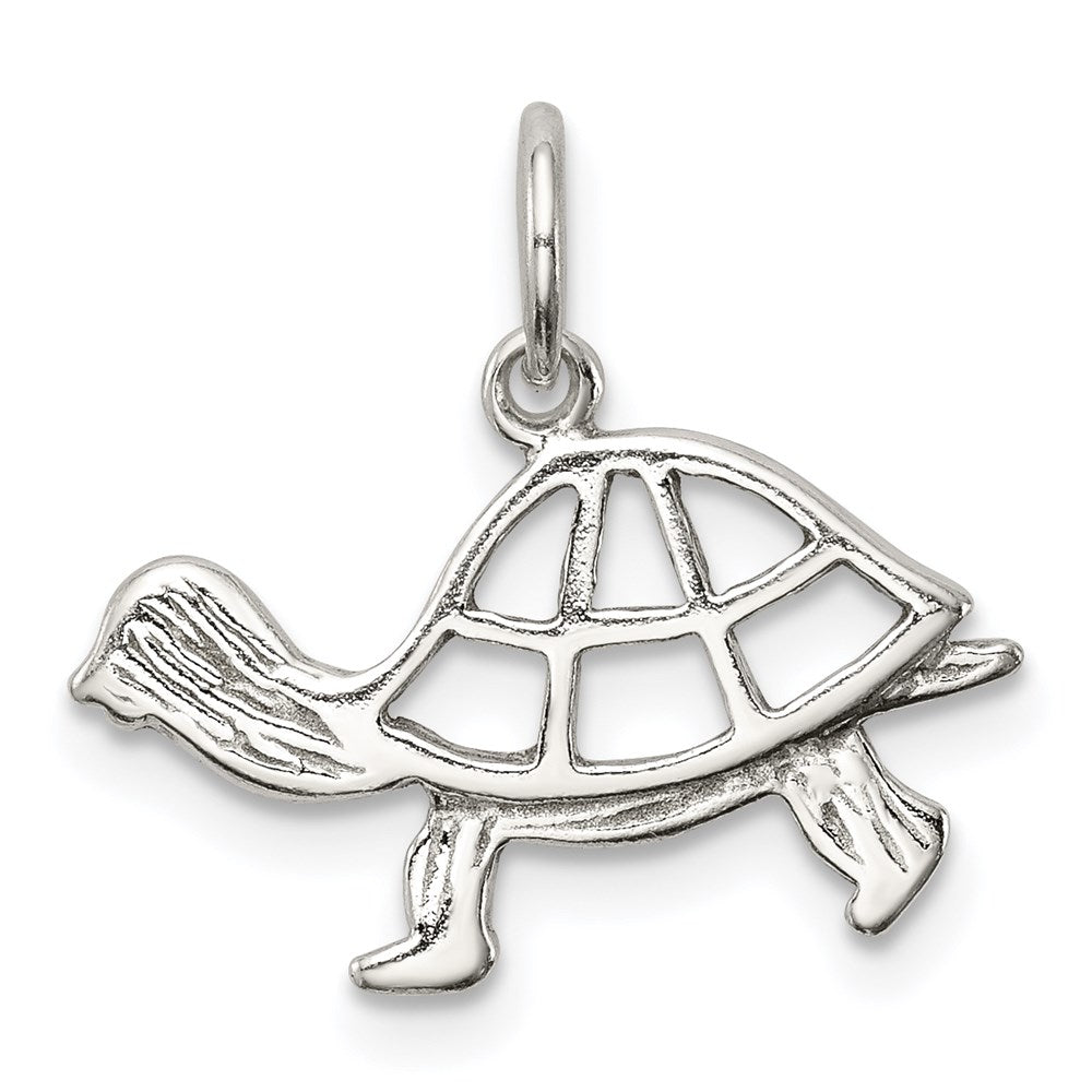 Sterling Silver Turtle Charm - 7