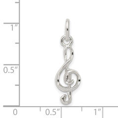Sterling Silver Treble Clef Charm - 2