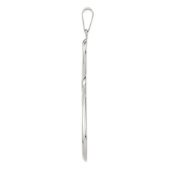 Sterling Silver Rhodium-plated Cross Pendant - 4