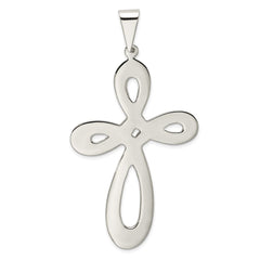 Sterling Silver Rhodium-plated Cross Pendant - 4