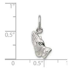 Sterling Silver Praying Hands Charm - 3