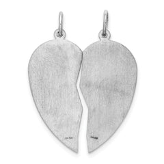 Sterling Silver Rhodium-plated Breakapart Mizpah Charm - 2