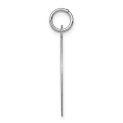 Sterling Silver Rhodium-plated Happy Anniversary Disc Charm - 3