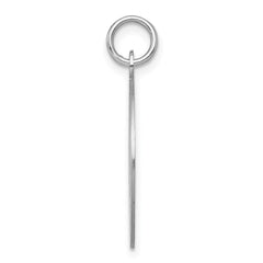 Sterling Silver Rhodium-plated Graduation Day Disc Charm - 4