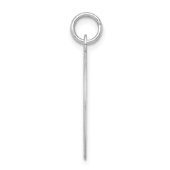 Sterling Silver Rhodium-plated Sweet Sixteen Disc Charm - 4