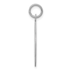 Sterling Silver Rhodium-plated Happy Birthday Disc Charm - 3
