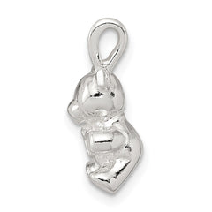 Sterling Silver Teddy Bear Charm - 2