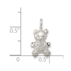 Sterling Silver Teddy Bear Charm - 2