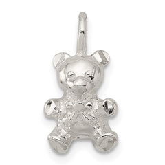 Sterling Silver Teddy Bear Charm - 2