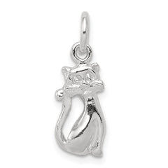 Sterling Silver Cat Charm - 2