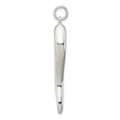 Sterling Silver Italian Horn Pendant