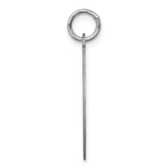 Sterling Silver Rhodium-plated Maltese Disc Charm