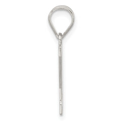 Sterling Silver Rhodium-plated Letter Y Initial Pendant - 2