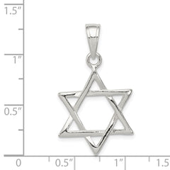 Sterling Silver Star of David Charm - 2