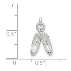 Sterling Silver Ballet Slippers Charm - 3