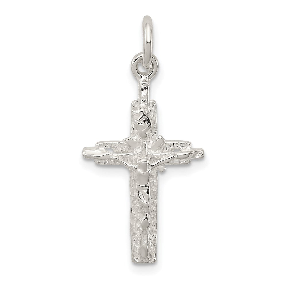Sterling Silver INRI Crucifix Pendant - 8
