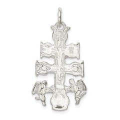 Sterling Silver Cara Vaca Crucifix Pendant - 2