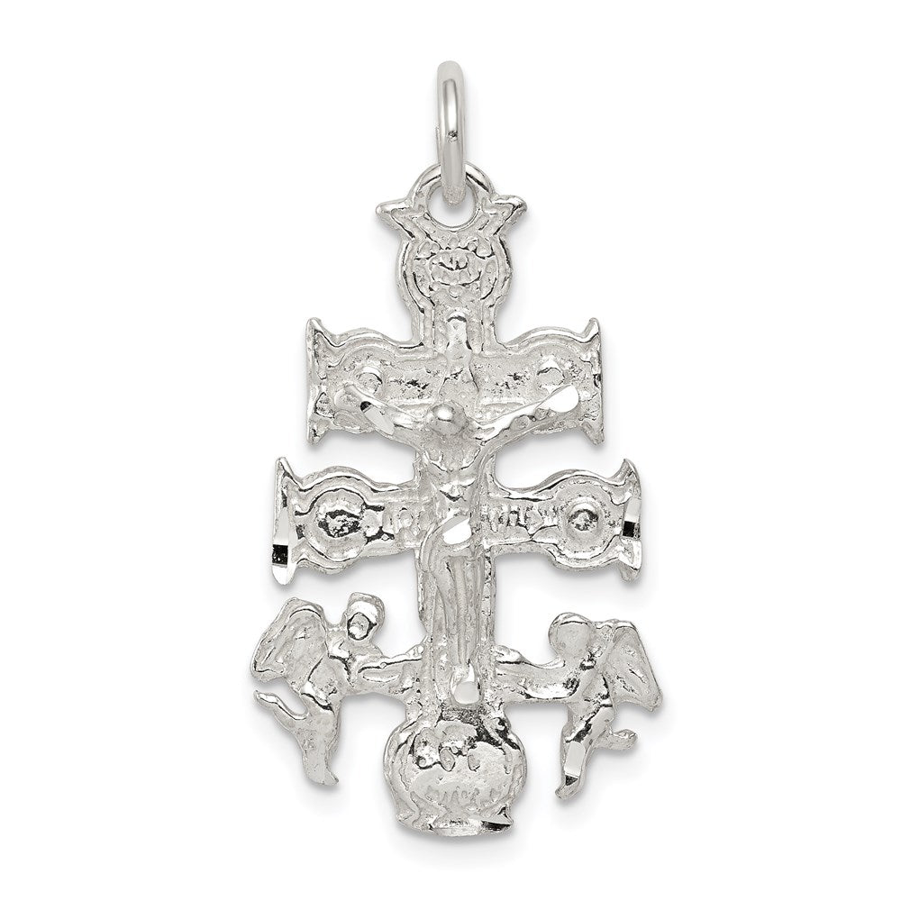 Sterling Silver Cara Vaca Crucifix Pendant - 2