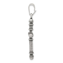 Sterling Silver Antiqued Cross Pendant - 9