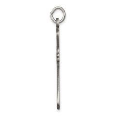 Sterling Silver Antiqued Cross Pendant - 2