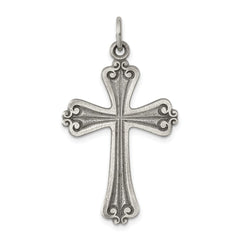 Sterling Silver Antiqued Cross Pendant - 2