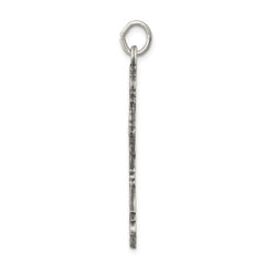Sterling Silver Antiqued Cross Pendant - 3
